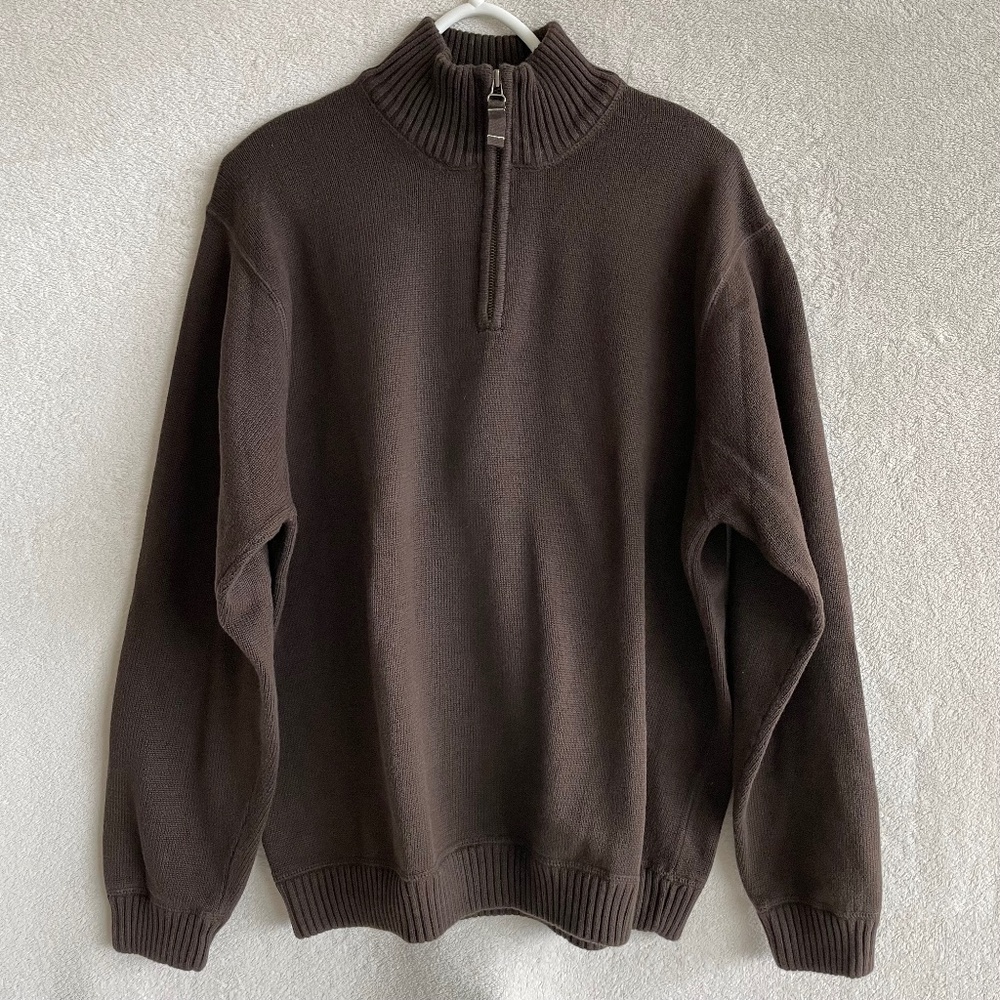Eddie Bauer 1/4-Zip Pullover Sweater, 100% Cotton, X-Large